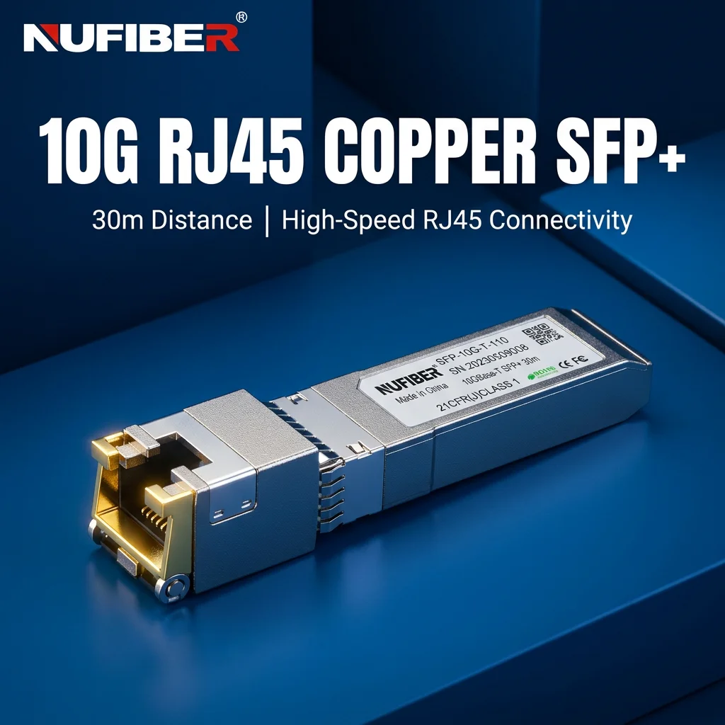 10G Base-T Copper SFP Module 100m Cat6a RJ45 Transceiver