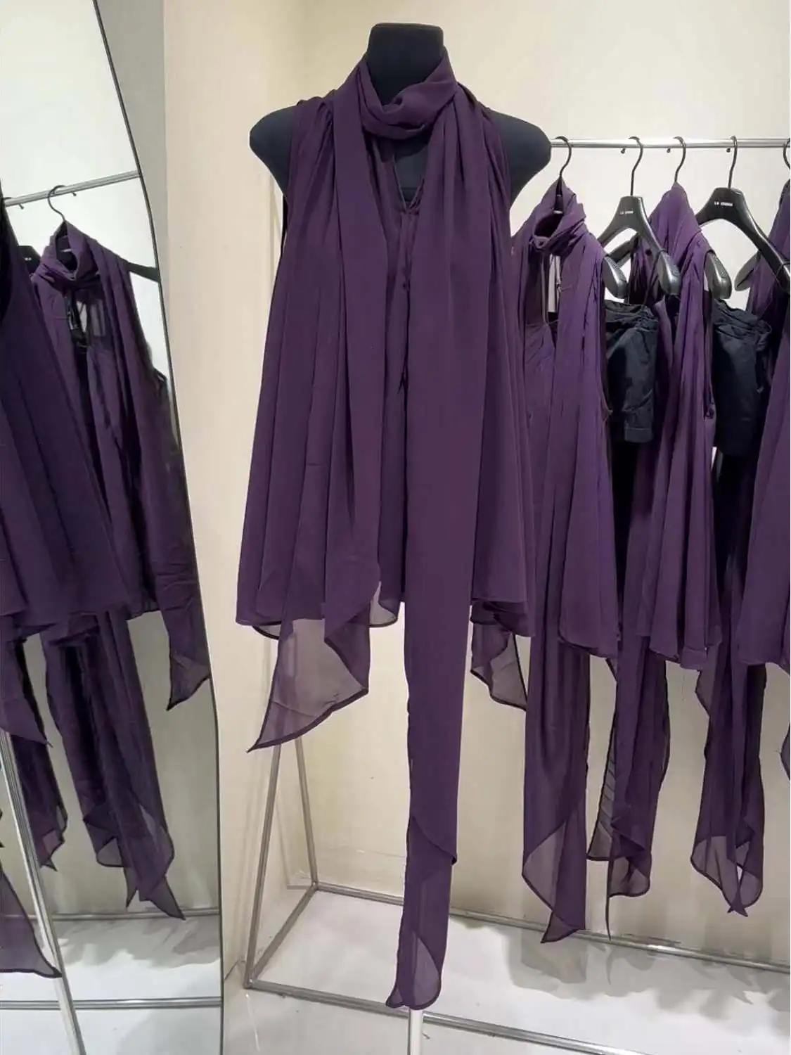 Ele Summer Purple Nastro di seta Svel irt Faion da donna Versatile coreano Sle Loose Fit rotondo Ne Pure Color