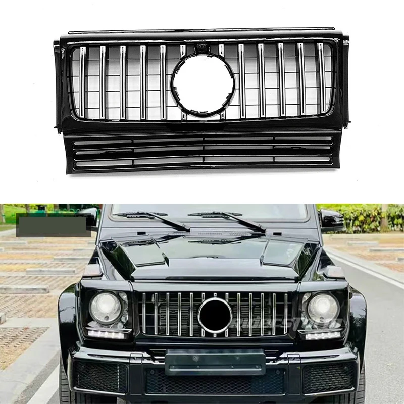 

Подходит для W463 Mercedes-Benz G-Class China G350, три горизонтальных 25, больших G500, черных G400, модифицированных решеток W464G63
