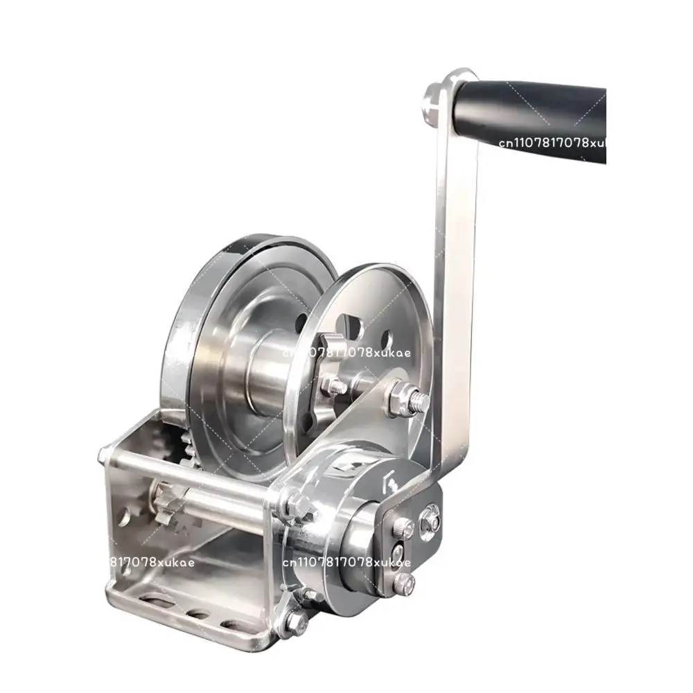 304 Stainless Steel Two-way Self-locking Hand Crank Manual Winch Hoist Winch Hoist 12002600 Lbs