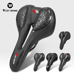 WEST BIKING Bicycle Seat Saddle MTB Road Bike Saddle Mountain Bike Racing Saddle PU Breathable Soft Seat Ergonomic Cushion