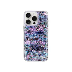 KZDOO Seashell Protector, Shell Backplate Anti-full Laser Bling ,Ocean Abalone Shape Case for iPhone15,15 Plus,15 Pro,15 Pro Max