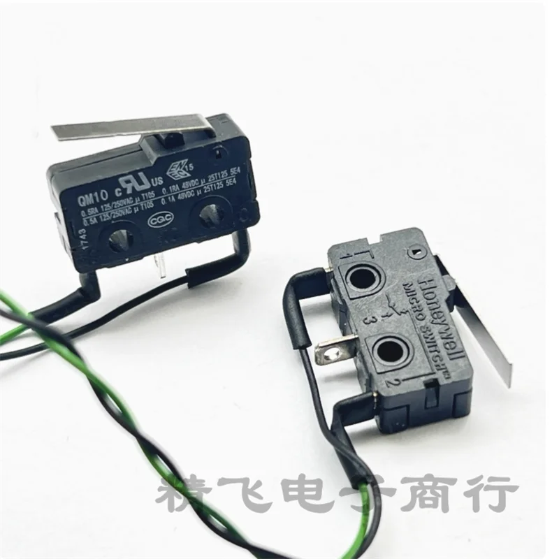 2 PCS Honeywell travel limit switches, gold contact buttons, micro switches, straight handle three pin 0.5A 125