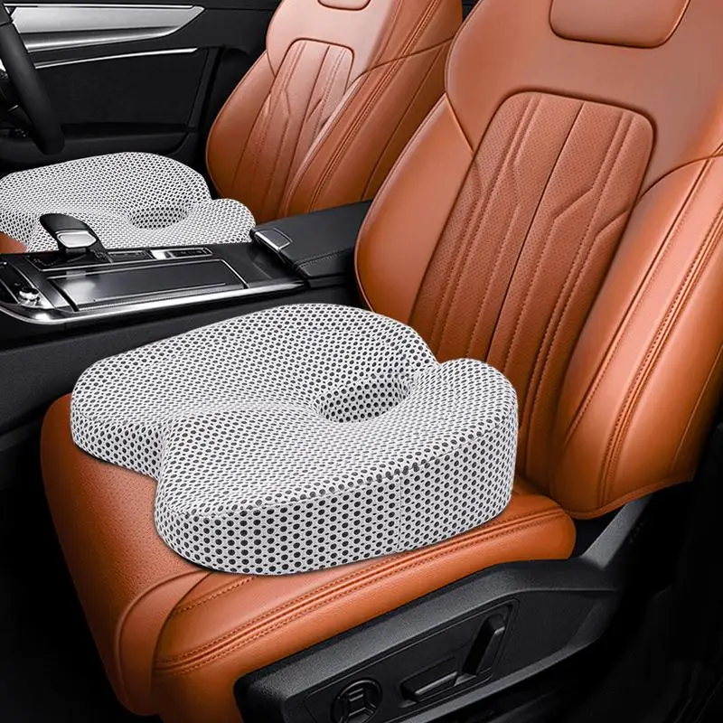 Driver Seat Cushion Elastic Memory Foam Seat Cushion Comfortable Seat Cushion Soft Thicken Chair Cushion Pads For Lumbar Support