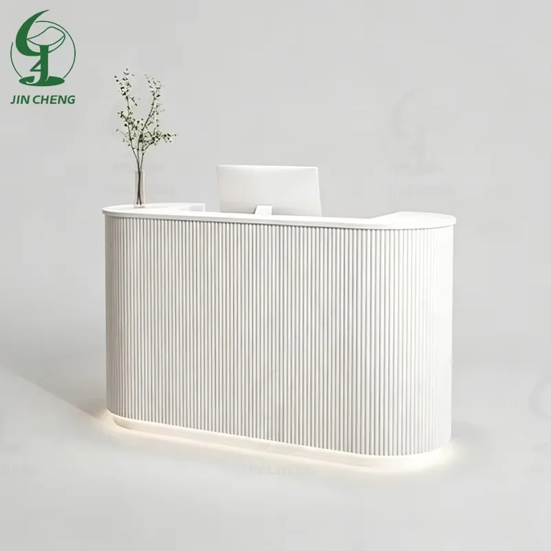 Wholesale Salon Cashier Simple Modern Shop Small Counter Custom Light Luxury Beauty Salon Front Desk
