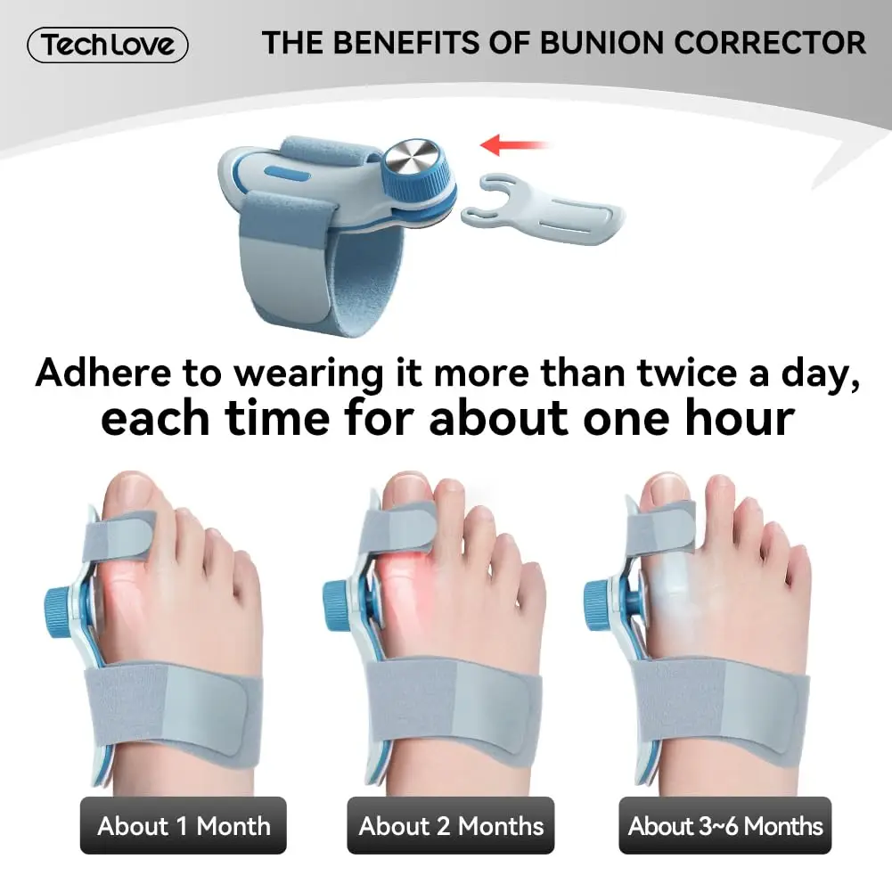 Bunion Corrector for Women & Men,Adjustable Knob Bunion Corrector for Women Big Toe,Bunion Splint for Bunion Relief