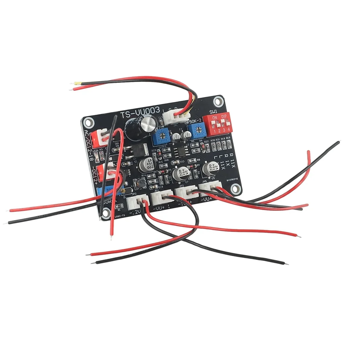 VU Meter Driver Board, ajustar luz de fundo, alta frequência, Low-Pass, acessórios, TS-VU003