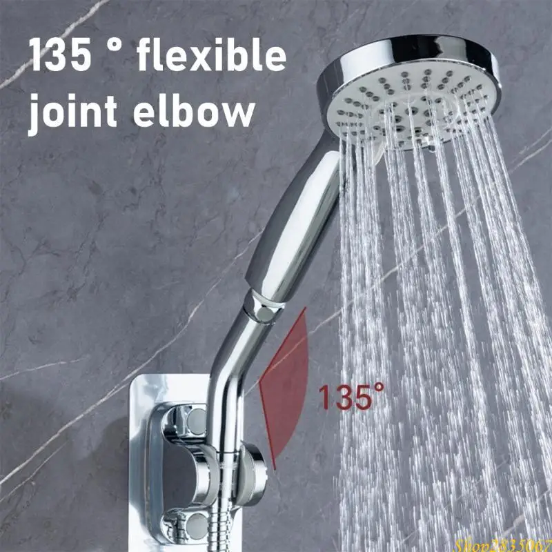 3 صغار محول كوع رأس الدش متعدد الأغراض مع 135 درجة قابلة للتعديل لتجربة دش مرنة 831F