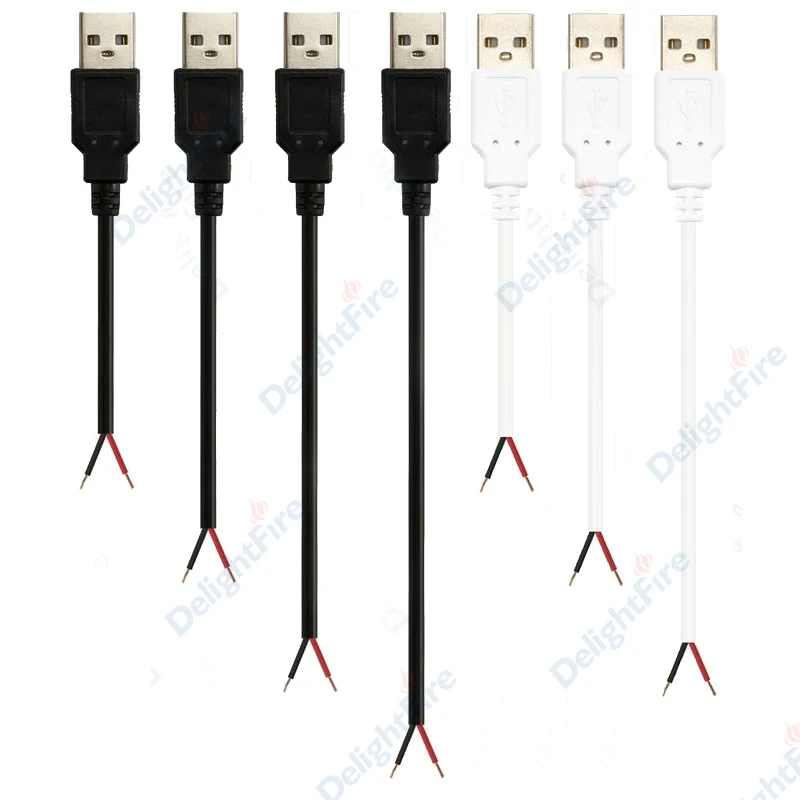 Câble d'alimentation USB en queue de overmâle et femelle 12V, connecteur de remplacement pour bande LED, réparation de remplacement, GérSpeaker