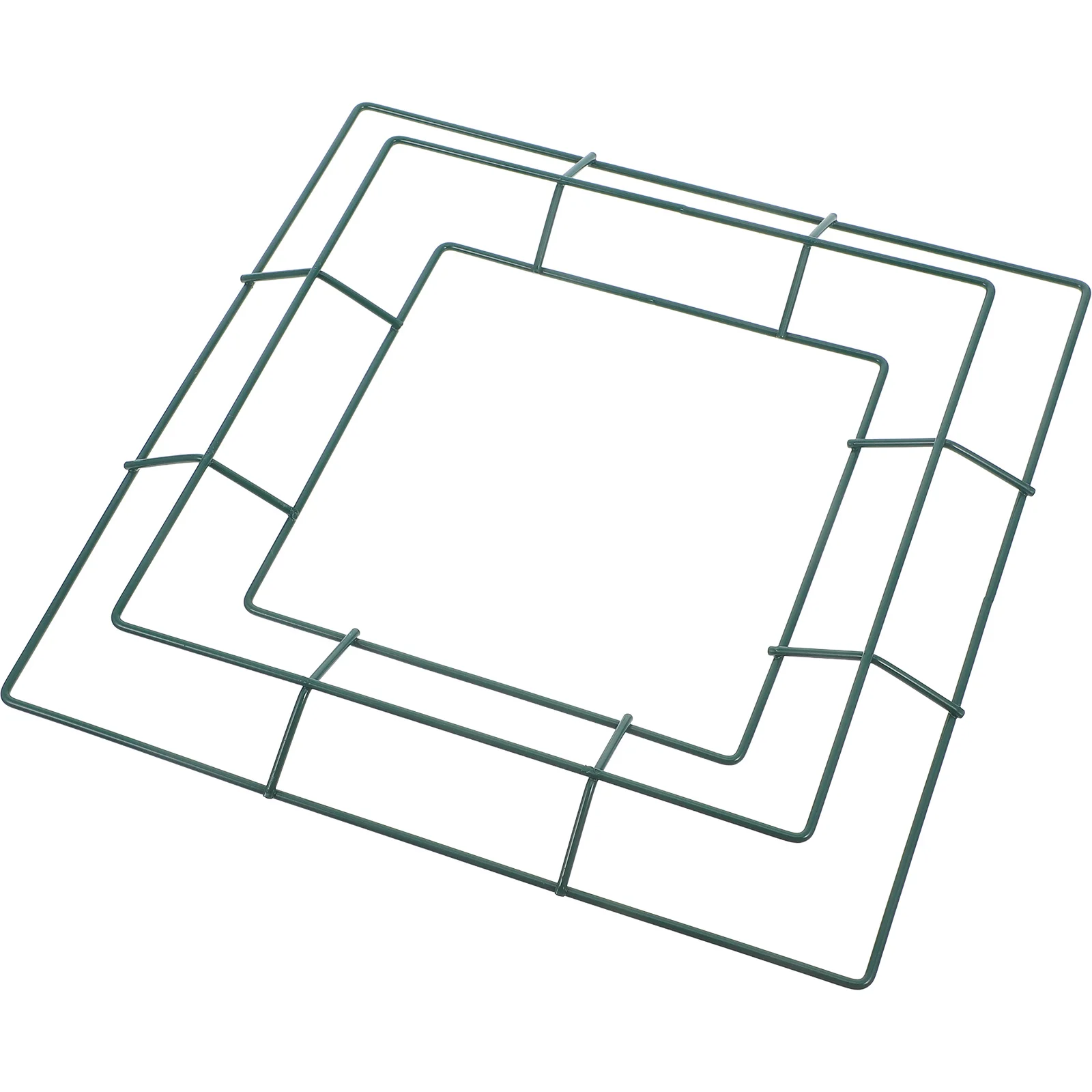 

DIY Square Metal Wire Wreath Frame Iron Flower Garland Making Frame and Easy to Clean Home Decor Wreath Rings