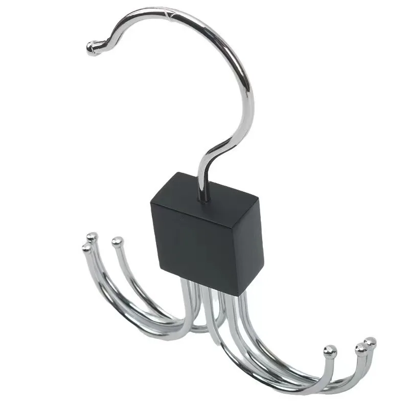 10Pcs Home Furnishing Multifunctional Rotary Six Hook Non-slip Tie Clothes Rack Belt Bag Storage Hanger