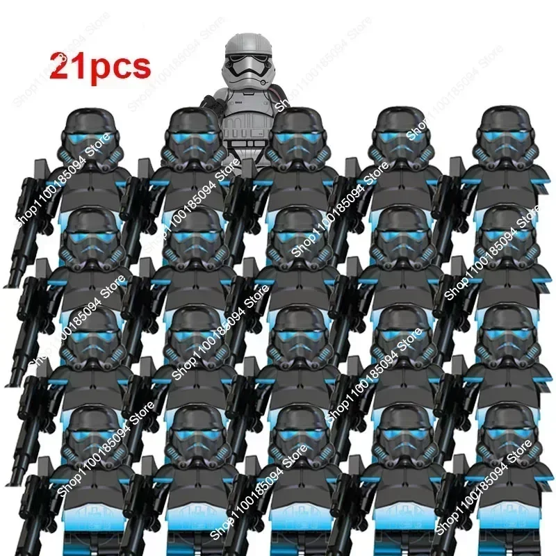 Hasbro Star wars 21pcs Clone Troopers Wars Legion Building Blocks Darth Vader SW585 Corps Bricks Wars Action Figures mini Toys