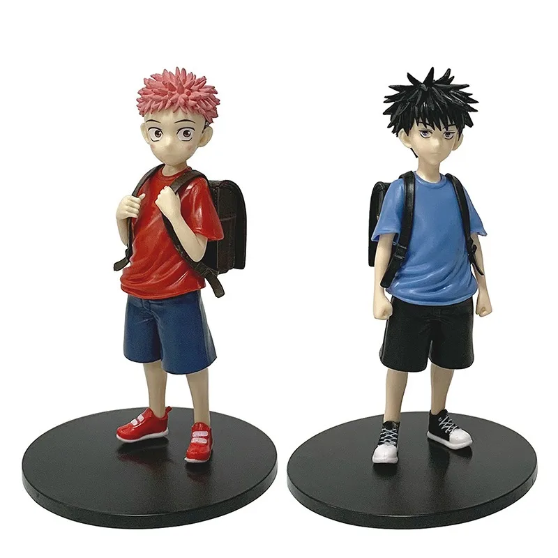 

Jujutsu Kaisen Anime Figure Childhood Backpack Itadori Yuji Fushiguro Megumi Cute Figure Model PVC Collection Toy Holiday Gifts