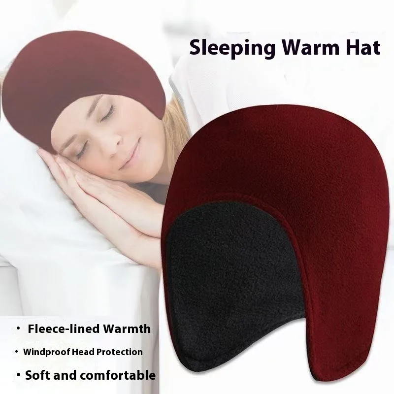 Gorro térmico de invierno para personas mayores, mujeres y hombres, protección para los oídos, gorro para dormir Extra cálido, ciclismo al aire libre, forro polar a prueba de viento, cómodo