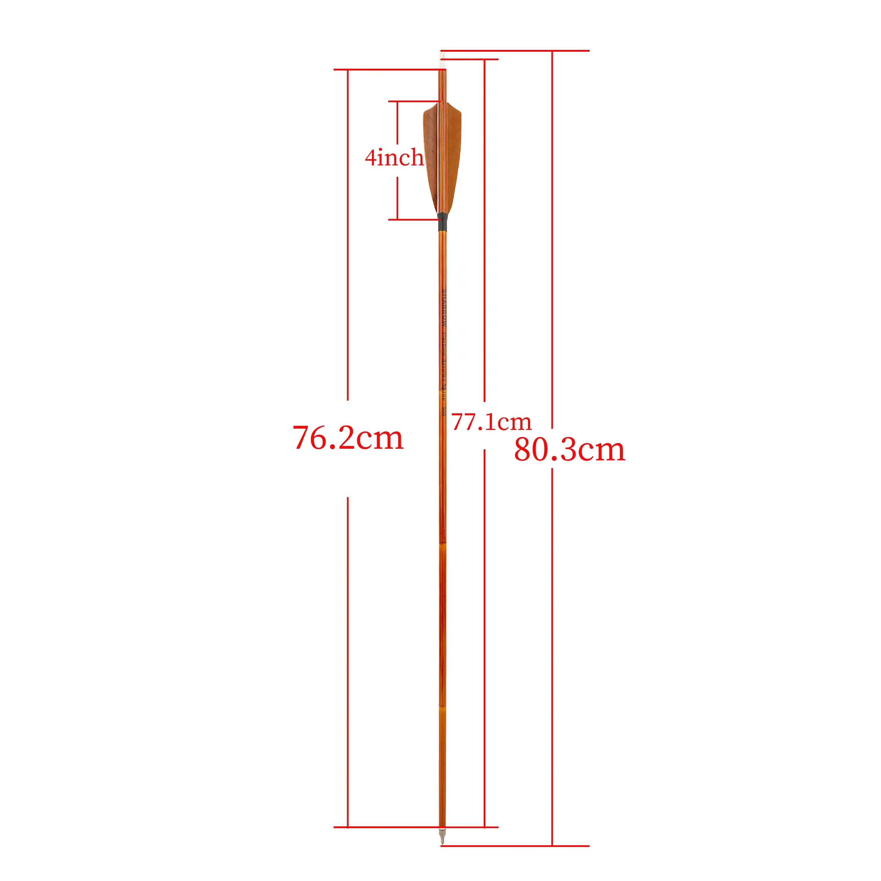 6/12pcs Mixed Carbon Arrows SP500 31.5\