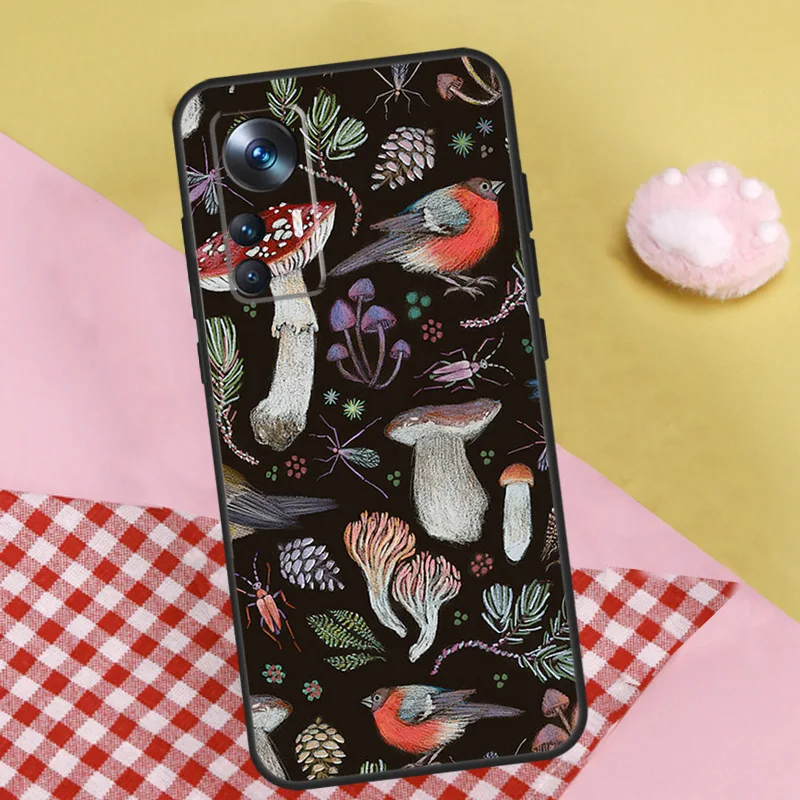 Trippy Mushroom Case For Xiaomi 13T Pro 11T 12T 12 13 Lite 12X POCO X5 X3 Pro F4 X4 GT M5 M5s F3 F5 Cover