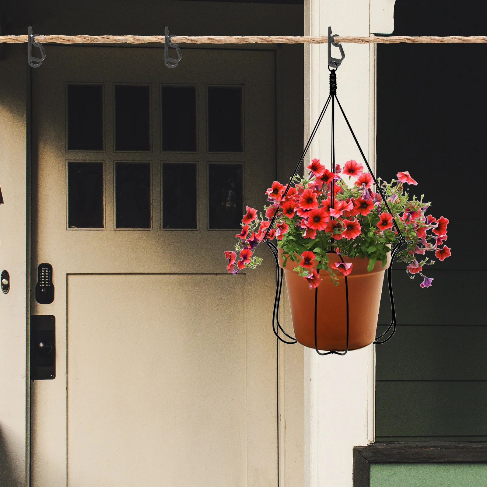 

50pcs Light Clips Gutter Mounts For Outdoor String Christmas Lights Heavy Duty Weatherproof Plastic Hangers Holiday Decorations