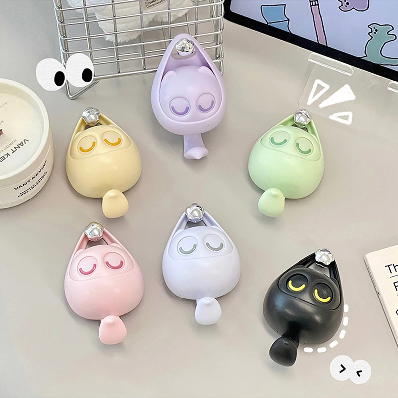 Cute No Punch Hooks Will Blink Creative Stick Wall Household Bathroom Storage Cartoon Behind The Door Hook Gadgets Useful Things