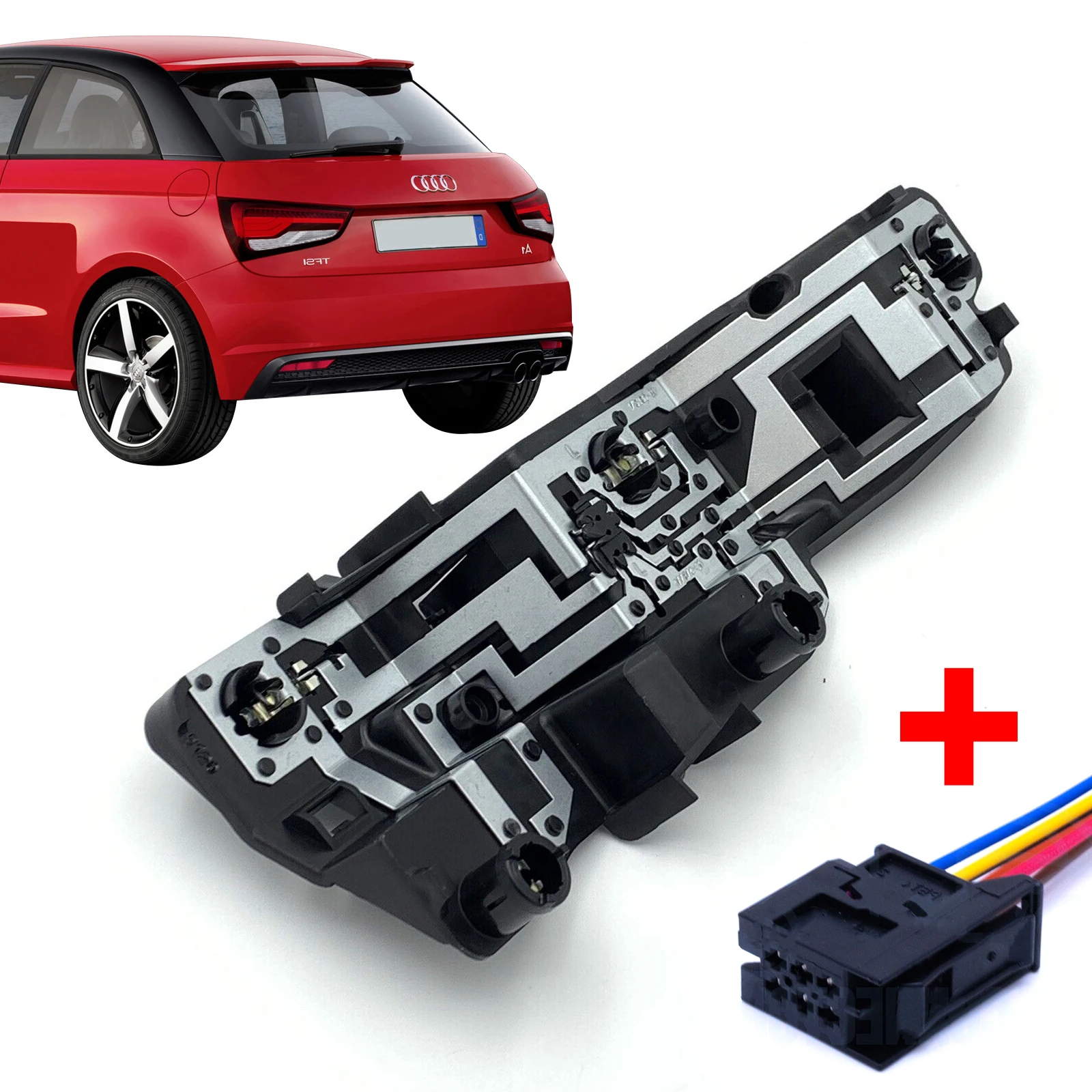 Duurzaam Rechts/Links Lichten Vervanging Voor Audi A1 & Q3 Achterlicht Cluster Lamphouder & Voorbedrade Plug harnas 8X0945258A