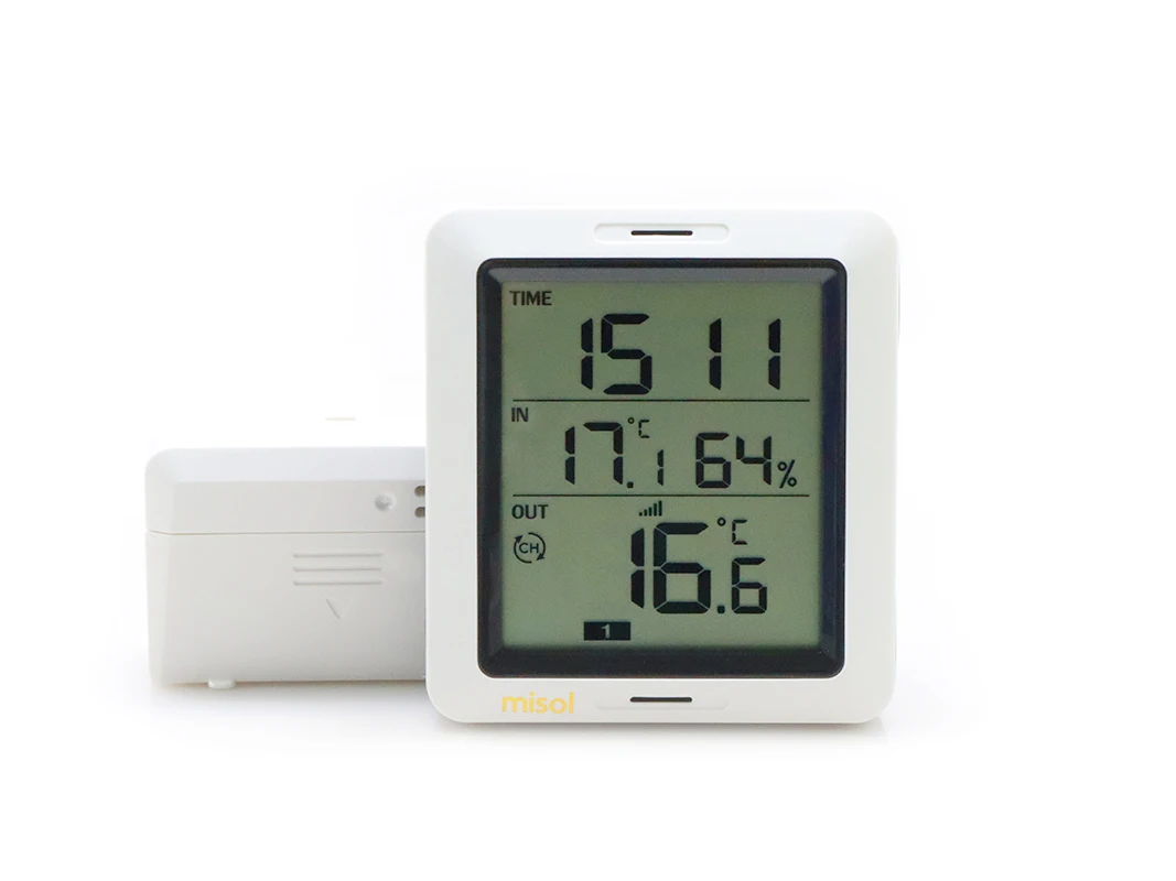 

Misol Wireless Thermometer 433Mhz With 1 Sensor, 3 Channels, Temperature Humidity Sensor