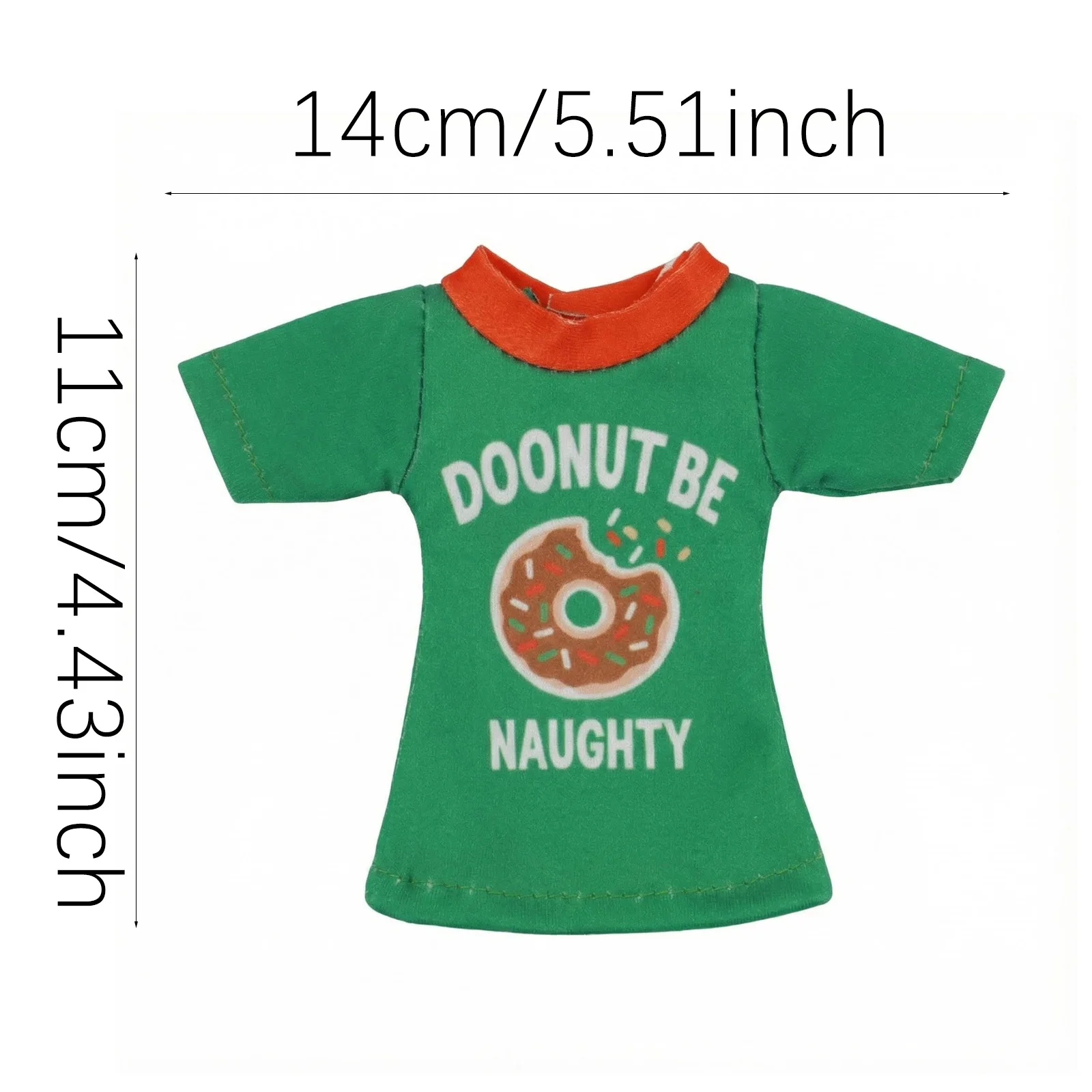 Adatto per bambole da 30 cm, vestiti per bambole di Natale da 35 cm, graziosi top casual a maniche corte, regali per bambini