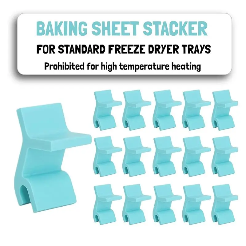 AEB1-Baking Sheet Stacker Pack Of 16, Tray Stackers Stacking Holder Rack Kitchenwares Tray Stacker For Freeze Dryer Trays