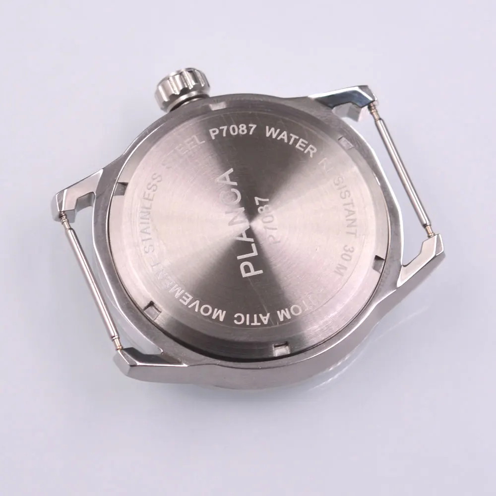 44mm Solid Steel Watch Case Fit ETA 2836 Miyota 8205 8215 821A DG2813 ST1612 Movement