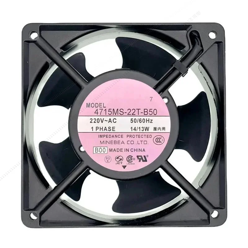 

НОВЫЙ для NMB 4715MS-22T-B50, 220 В, 50/60 Гц, D 644099, 14/13 Вт, 12038, охлаждающий вентилятор переменного тока с алюминиевой рамой.