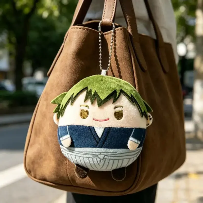 New Jujutsu Kaisen Round Plush Keychain Yuji Megumi Choso Yuta Anime Fluffy Stuffed Doll Bag Pendant Fans Gift