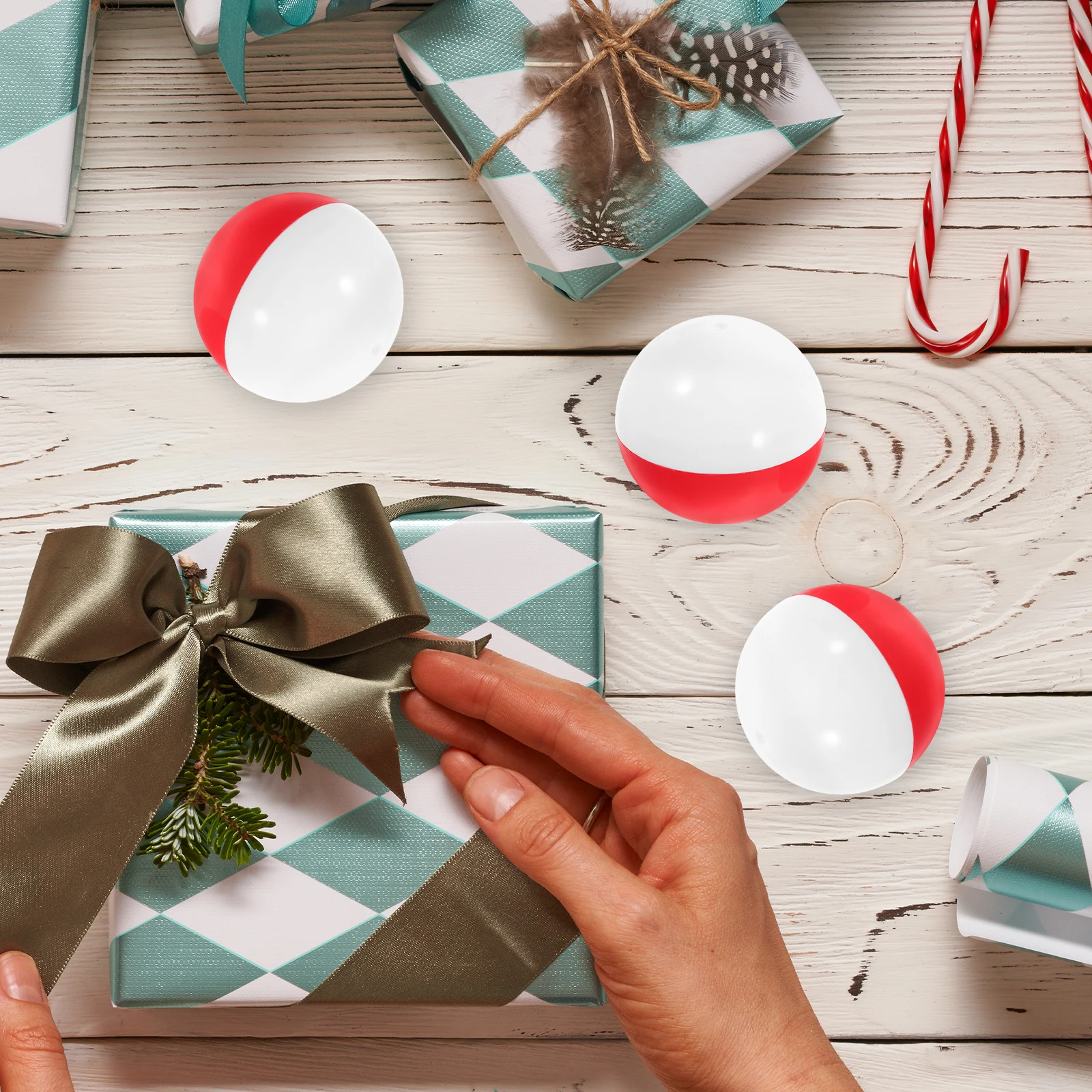 

50 Pcs Balls Fillable Plastic Easter Eggs Packaging Vending Multi Function Empty Balls Gift Packing Ball