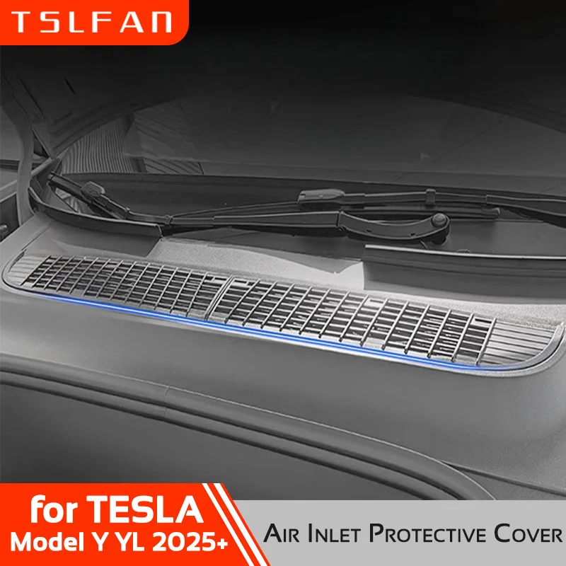 For Tesla Model Y YL 2025-2026 Air Inlet Vent Cover Intake Grill Protective Mesh Insect-proof Filter Clip Car Accessories
