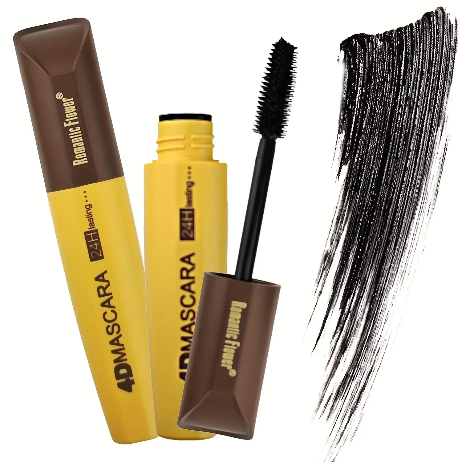 2PCS mascara's, verdikking, verlenging, krullen en volumegevende wimpers, langdurige, waterdichte, vergrendelende make-up, verlengend