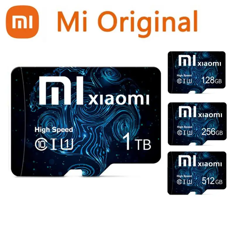 XIAOMI kartu memori SD 128GB 256GB 512GB, kartu SD Mini Flash TF kecepatan tinggi Class10 untuk ponsel pintar dengan kamera PC dan kartu SD Mini