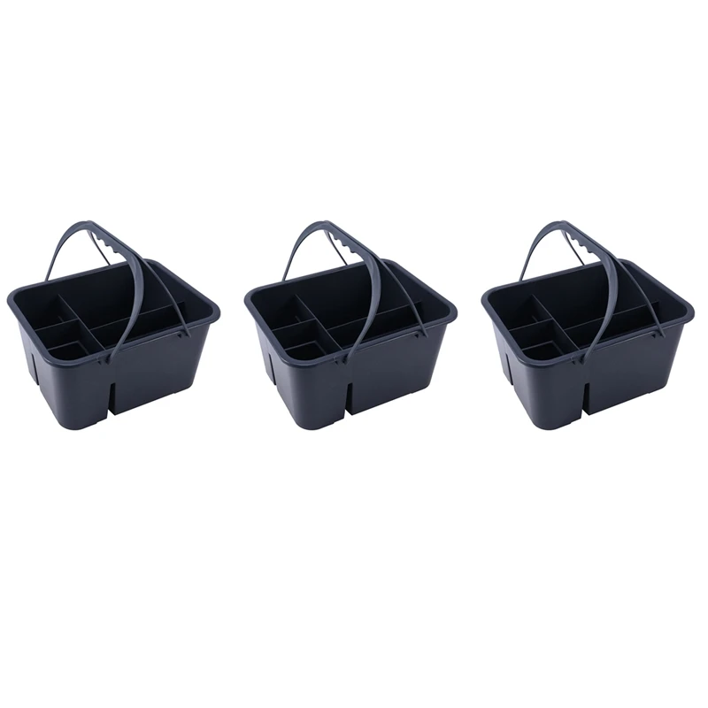 

3X Sundries Cleaning Basket Plastic Portable Tool Box Storage Basket Hotel Cleaning Cleaning Sanitation Tool Basket