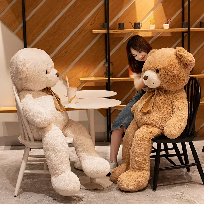 1pc High Quality Giant American Bear Plush Doll Soft Stuffed Animal Teddy Bear Plush Toys Girls Valentine Lover Birthday Gift
