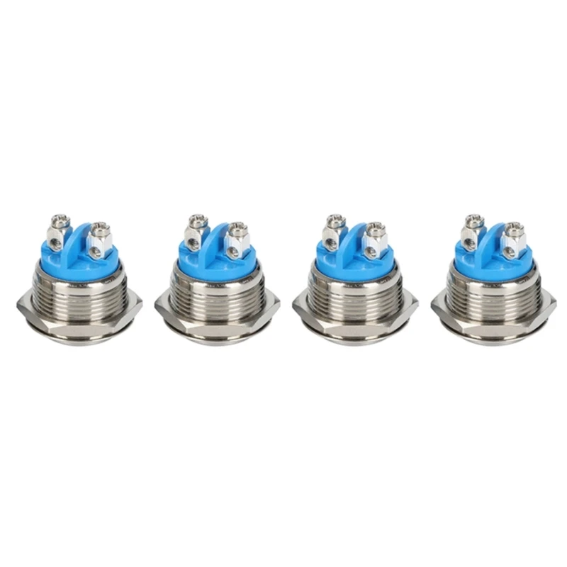 4pcs Metal Button Replacements DIY Friendly Metal Button Suitable for Doorbell Dropship