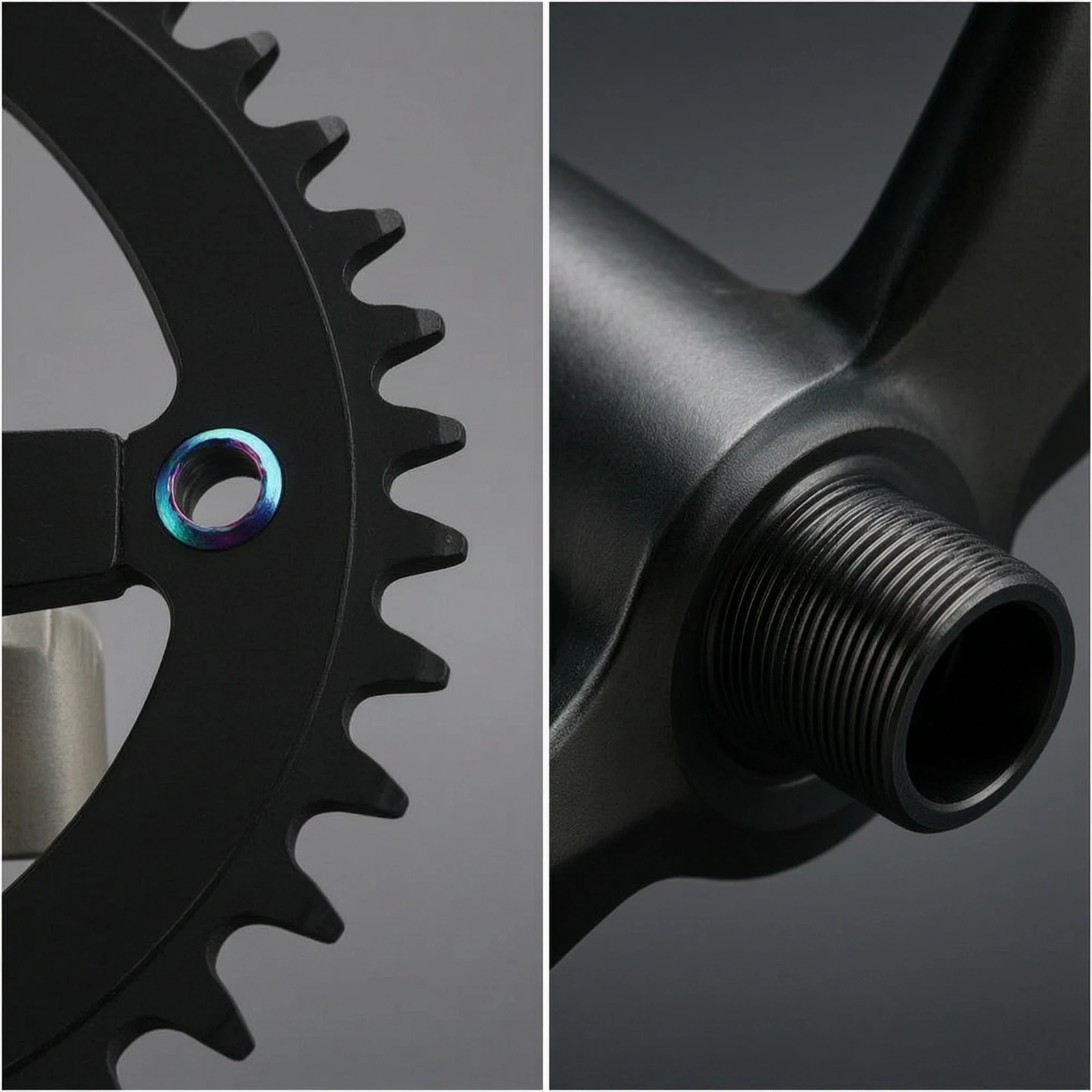 Bike Crankset with Bottom Bracket Integrated Crankset with Bottom Bracket Lightweight Long-Lasting for Cyclists, Road Bikes