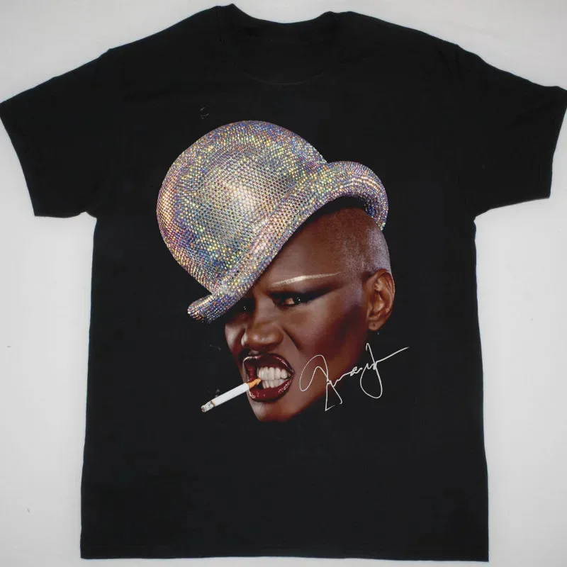 Grace Jones Signature Face For Fan Black All Size T Shirt Kh714