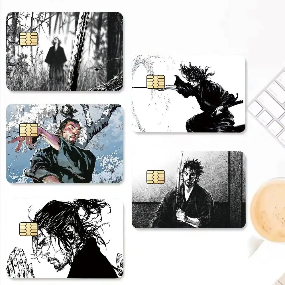 Miyamoto V-Vagabond Musashi  Credit Card HD Stickers Game Card Decal Small Chip Waterproof Sticker Gift