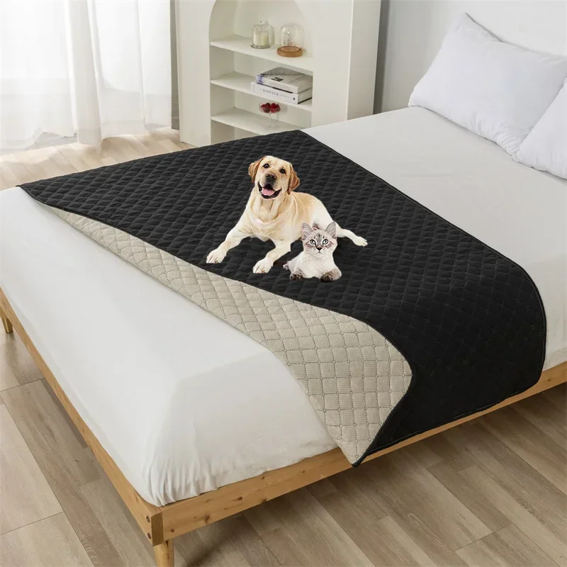 

Waterproof Bedspread Pads Washable Non-Slip Bed King Size Bed Sheet Covers Kids Pet Dog Cat Urine Pad Bed Mattress Protector Mat