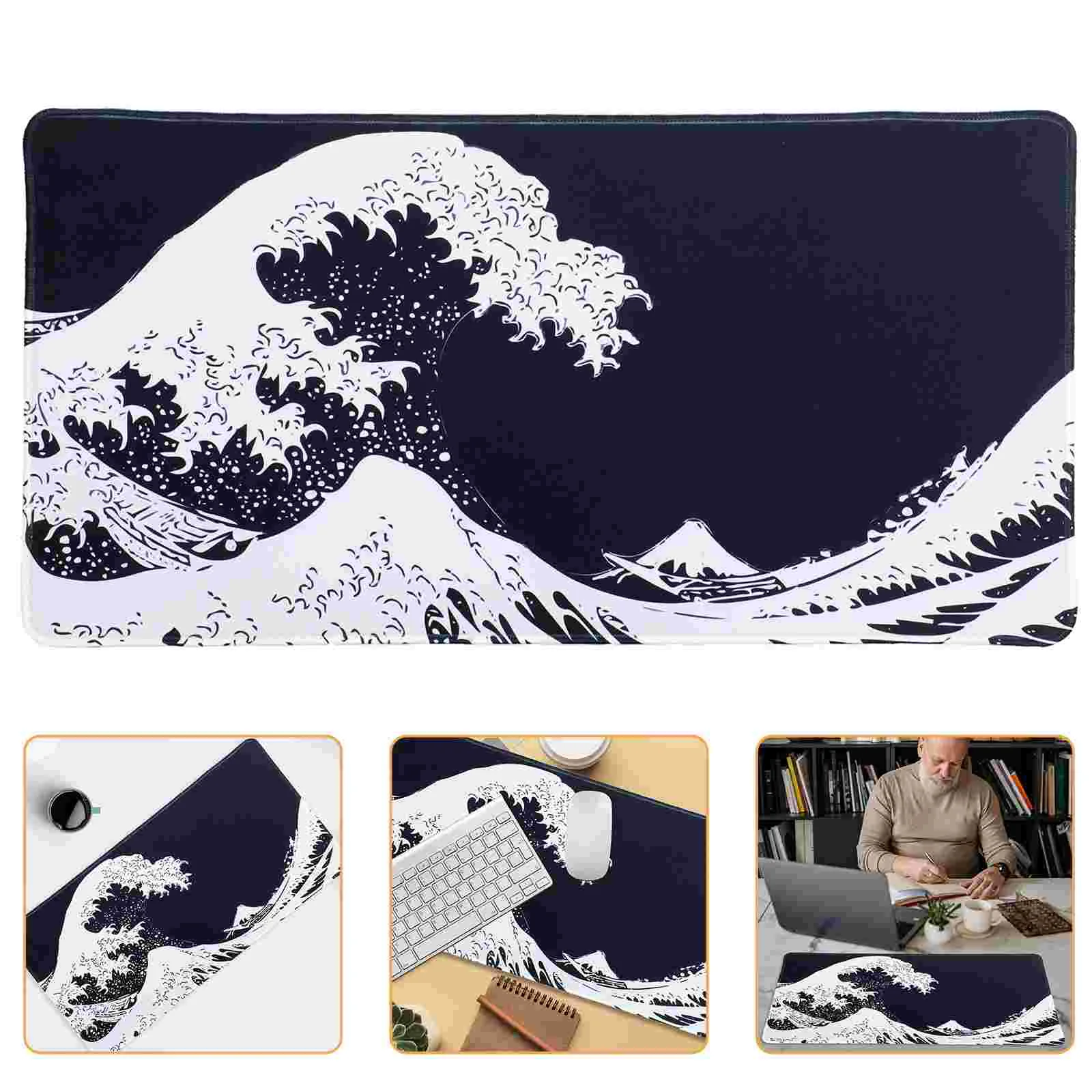 

Surf Mouse Pad Mat Gaming Desk Computer Mousepad for Laptop Accessories Modern Rubber