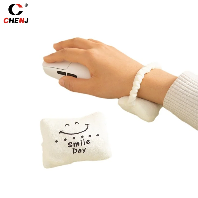 1pcs Mouse Pad Keyboard Typing Comfortable Wrist Support Hand Rest Simple Business Office Cute Fashionable Bracelet