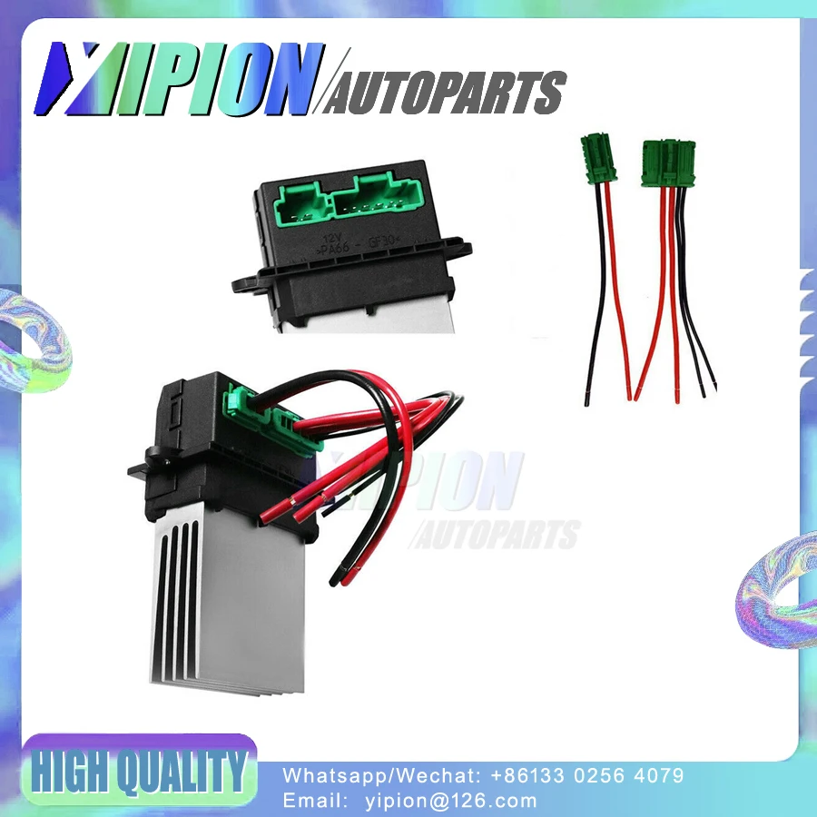 

Резистор вентилятора отопителя с разъемом/провод для Renault Citroen C2 C3 C5 Peugeot 406 107 207 607 6441.L2 7701048390 7701207718