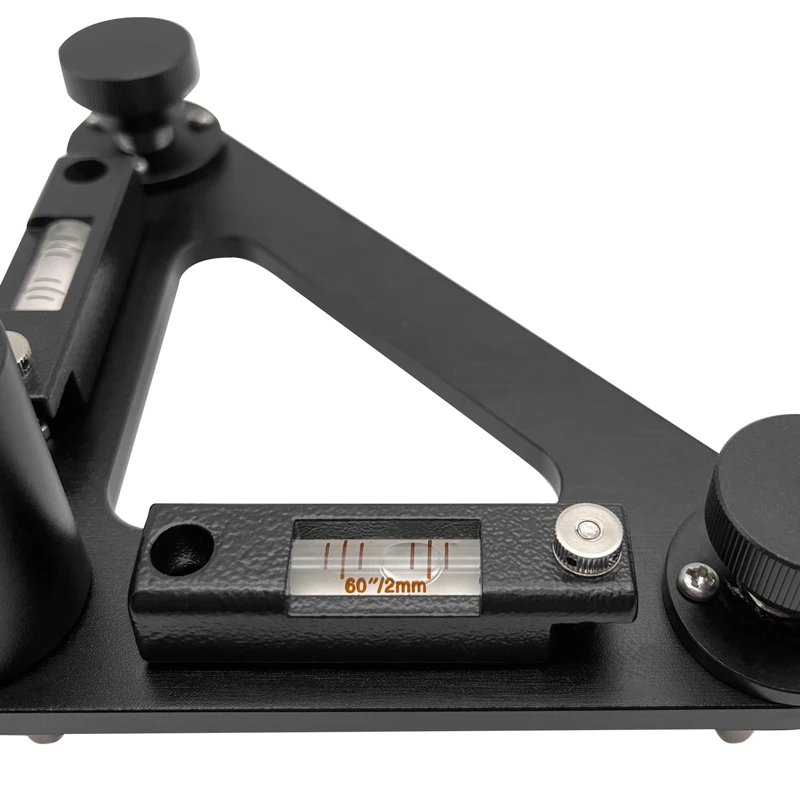 Tribrach ที่มีความแม่นยำสูงพร้อมตัวยึดแบบหัวจุก Leica หลอดคู่ระดับฟอง