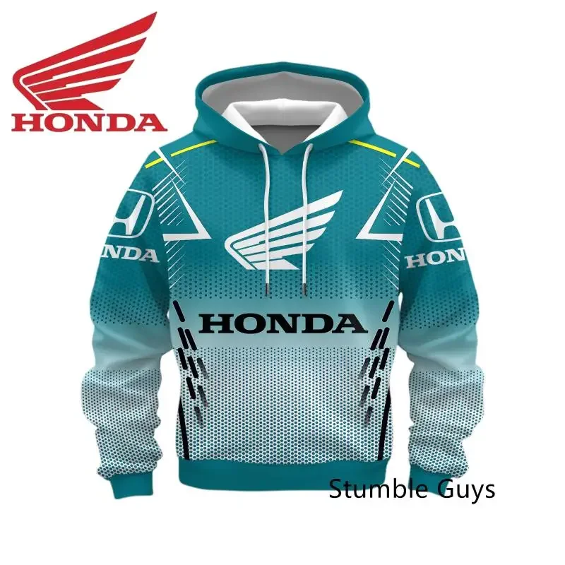 Honda – sweat à capuche d'été pour hommes et femmes, maillot de sport, moto, voiture de course, marque pour garçons, mode décontractée ​ Vêtements pour adolescents