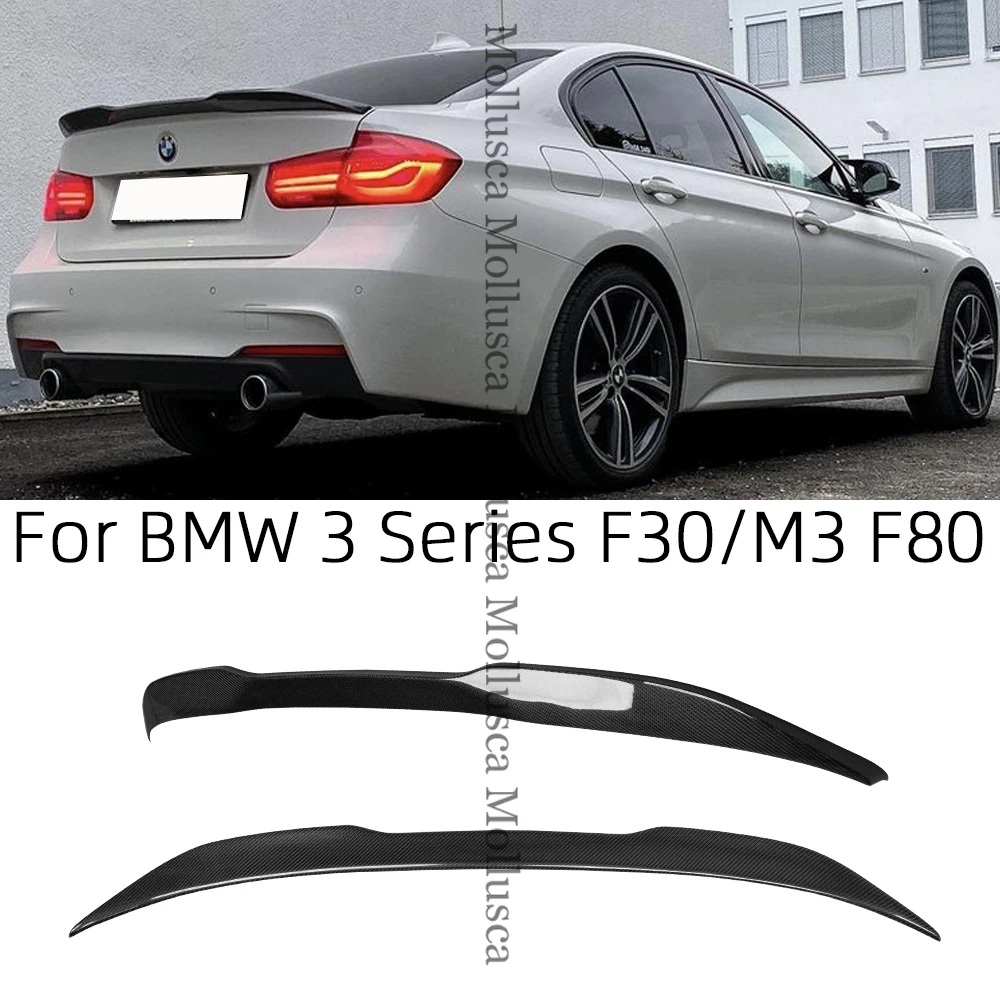 

For BMW 3 Series F30 F35/M3 F80 Sedan DA/PRO Style Carbon fiber Rear Spoiler Trunk wing 2011-2019 FRP honeycomb Forged