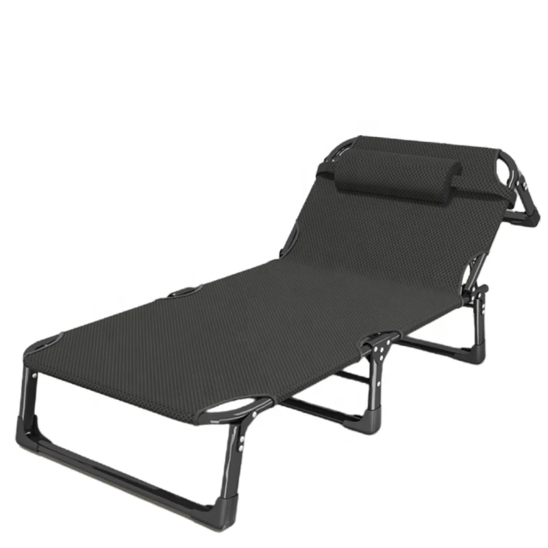 حار بيع خفيفة الوزن قابل للتعديل للطي صالة الشاطئ السرير الحديثة المحمولة مستلق سرير تخييم أثاث الترفيه في الهواء الطلق #3
