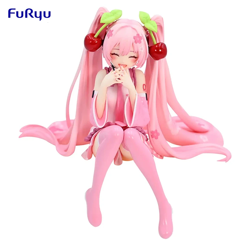 

In Stock Genuine Original FuRyu Sakura Hatsune 2023 Smile Ver Action Anime Figure Collectible Model Doll Statuette Ornament Gift