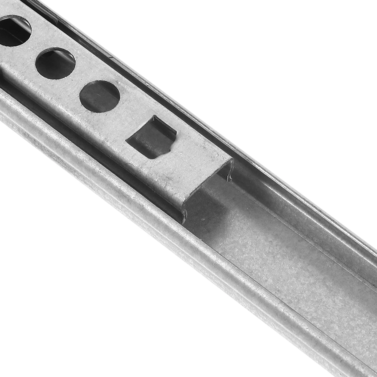 2Pcs Narrow Two Section Ball Bearing Drawer Slides Dual Direction Undermount Glides Mini Short Runners For Trash Close