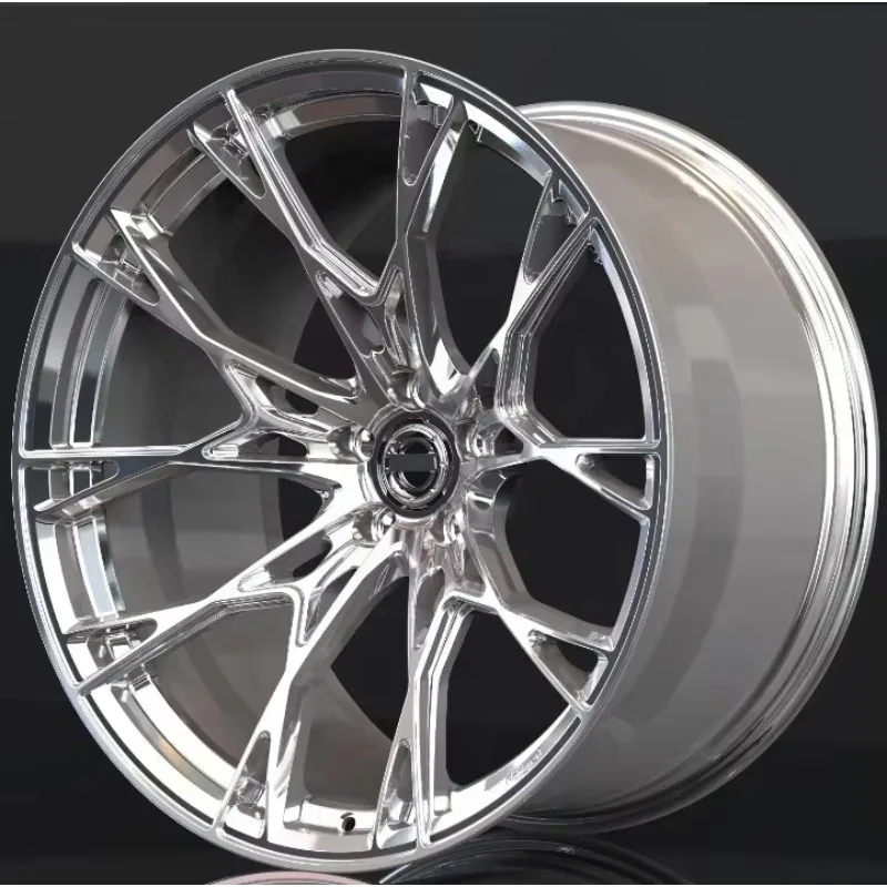 【2026】CF Custom Forged Chrome Wheels Aluminum With Star Design 5x112/5x114.3/5x120/5x130/5x108 For BMW M3 G80 G81 M4 Benz AUDI R